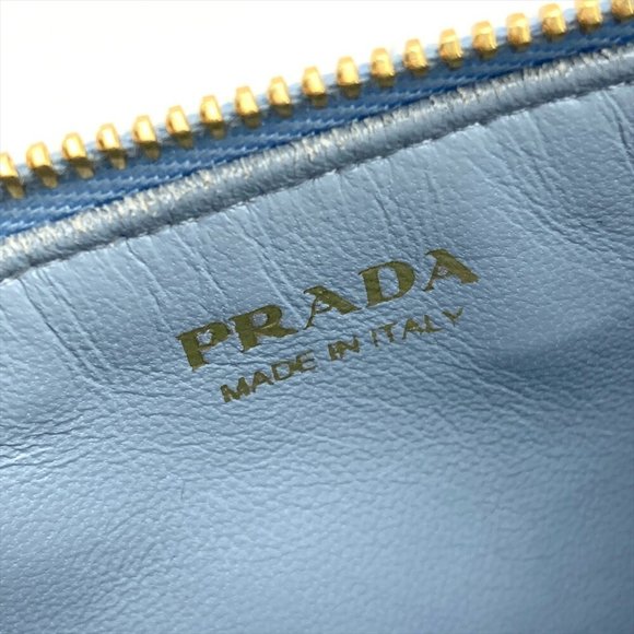 PRADA Blue Saffiano Wallet - Picture 6 of 7